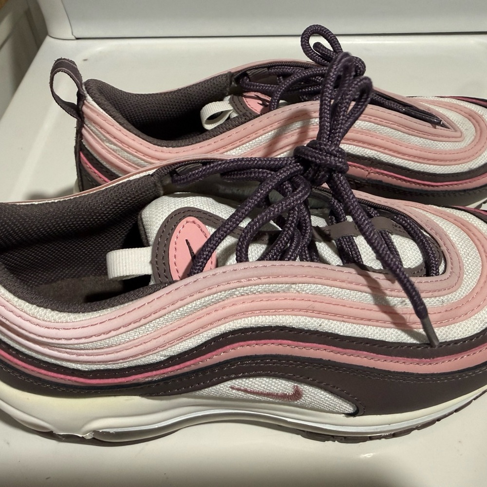 Nike Women's Air Max 97 Pink and Gray Sneakers